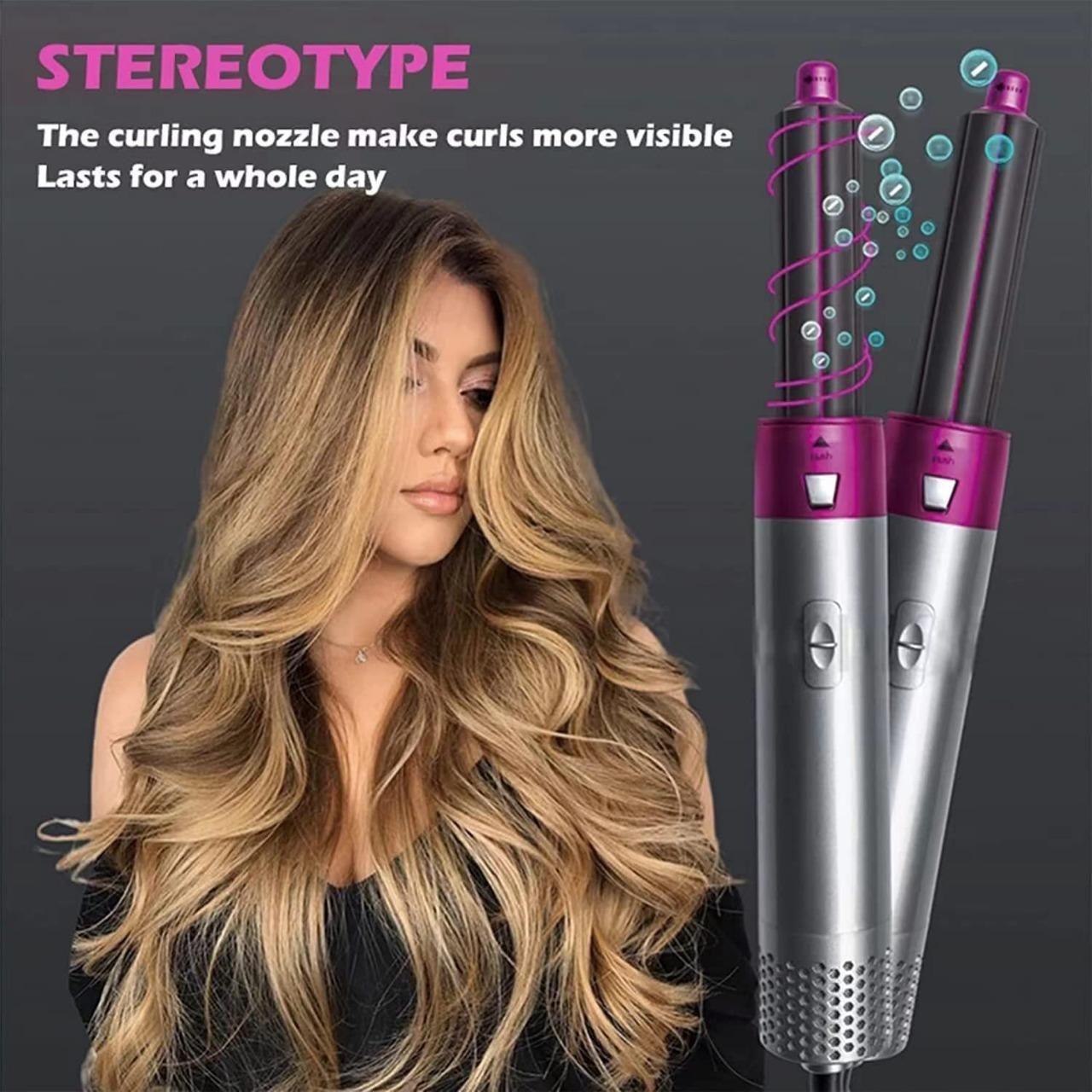 "Ionic 5-in-1 Hair Styler: Effortless Waves, Curls & Volume"
