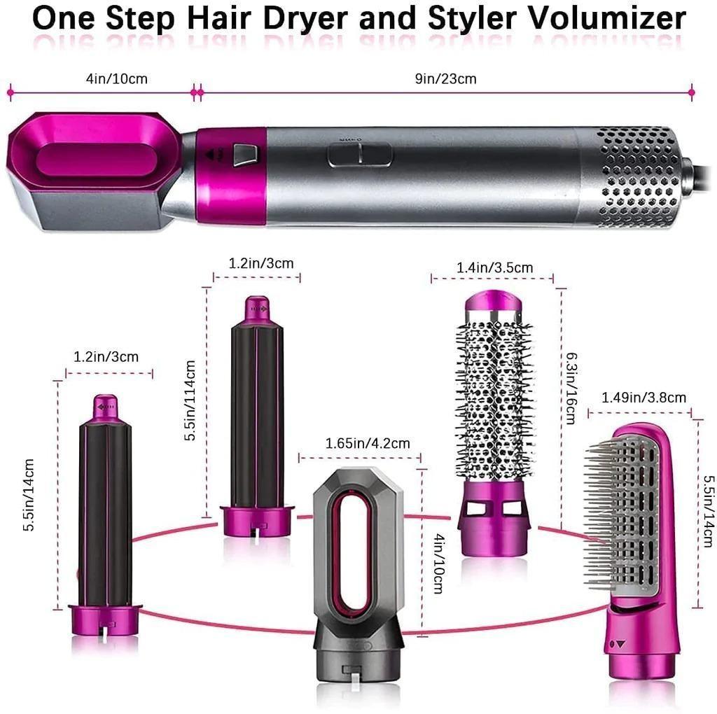 "Ionic 5-in-1 Hair Styler: Effortless Waves, Curls & Volume"